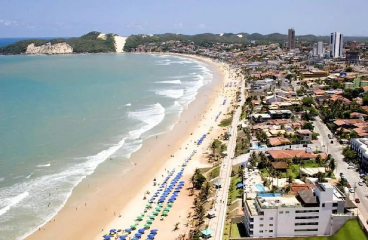 Na Praia - Araca 505 Super Luxo - Ampla Varanda Frente Mar Natal Brasil