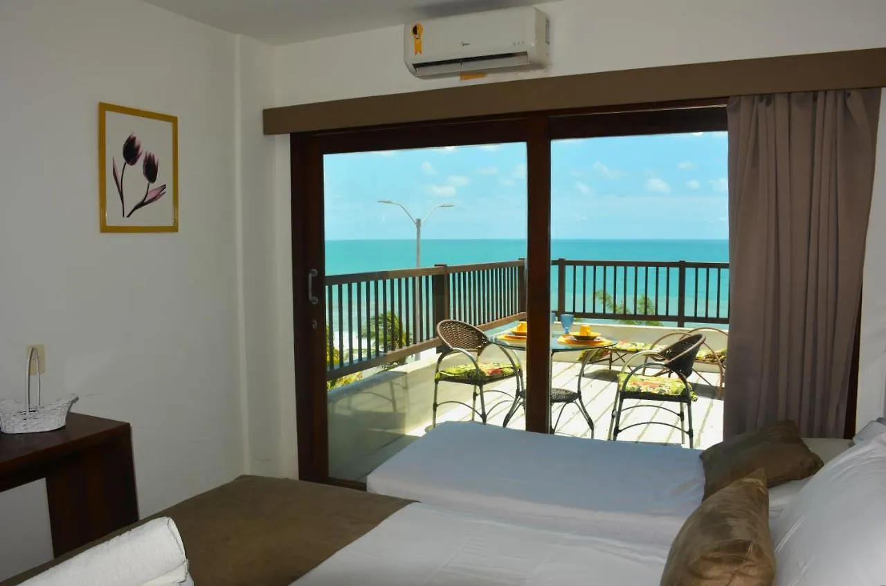 Apartamento Na Praia - Araca 505 Super Luxo - Ampla Varanda Frente Mar Natal Brasil